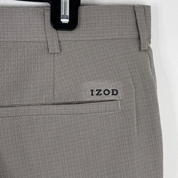 Izod Golf Shorts Beige Tan Men's Size 34 EUC Athletic Athleisure Preppy Classic - Picture 4 of 9